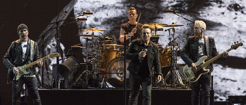 Colossal screen enhances U2 going back to the branches that built the ...